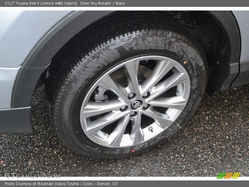 Silver Sky Metallic / Black 2017 Toyota RAV4 Limited AWD Hybrid