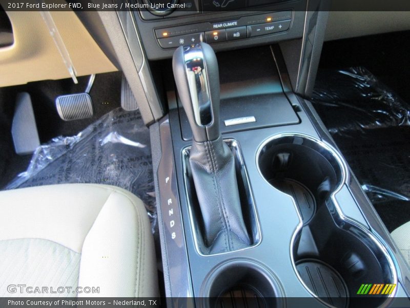 Blue Jeans / Medium Light Camel 2017 Ford Explorer FWD
