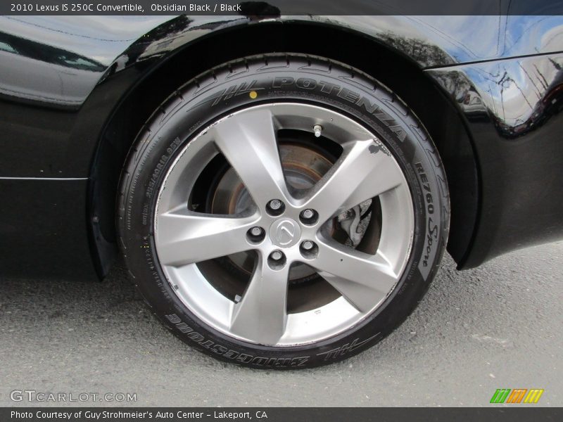 Obsidian Black / Black 2010 Lexus IS 250C Convertible