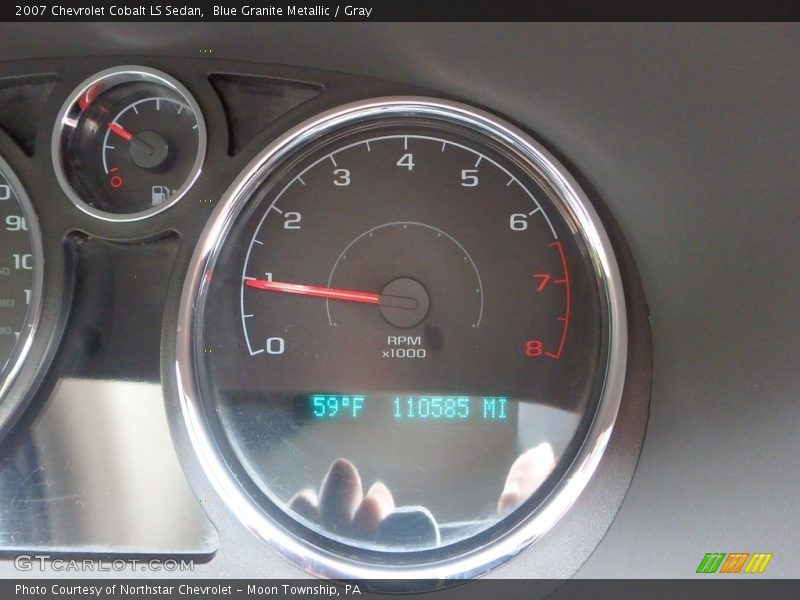 Blue Granite Metallic / Gray 2007 Chevrolet Cobalt LS Sedan