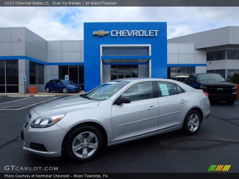 Silver Ice Metallic / Jet Black/Titanium 2013 Chevrolet Malibu LS