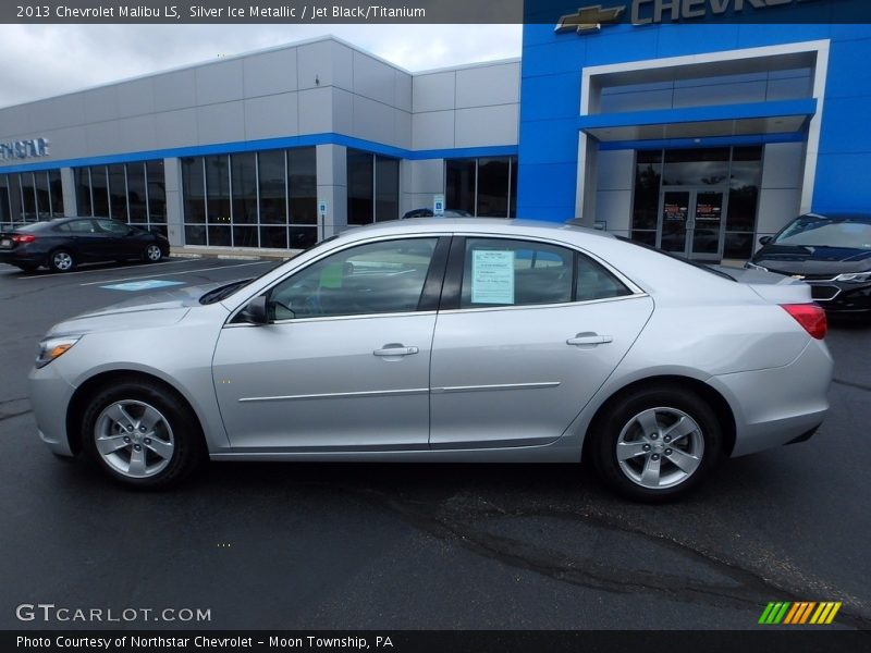 Silver Ice Metallic / Jet Black/Titanium 2013 Chevrolet Malibu LS