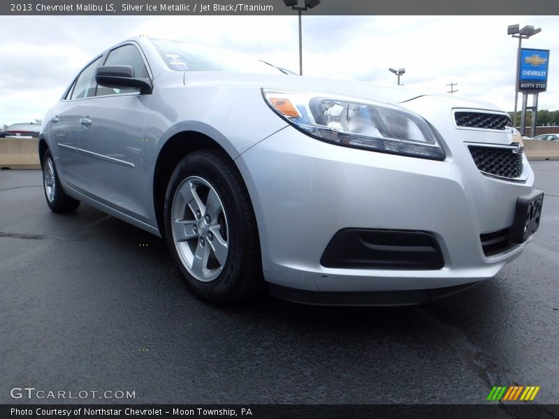 Silver Ice Metallic / Jet Black/Titanium 2013 Chevrolet Malibu LS