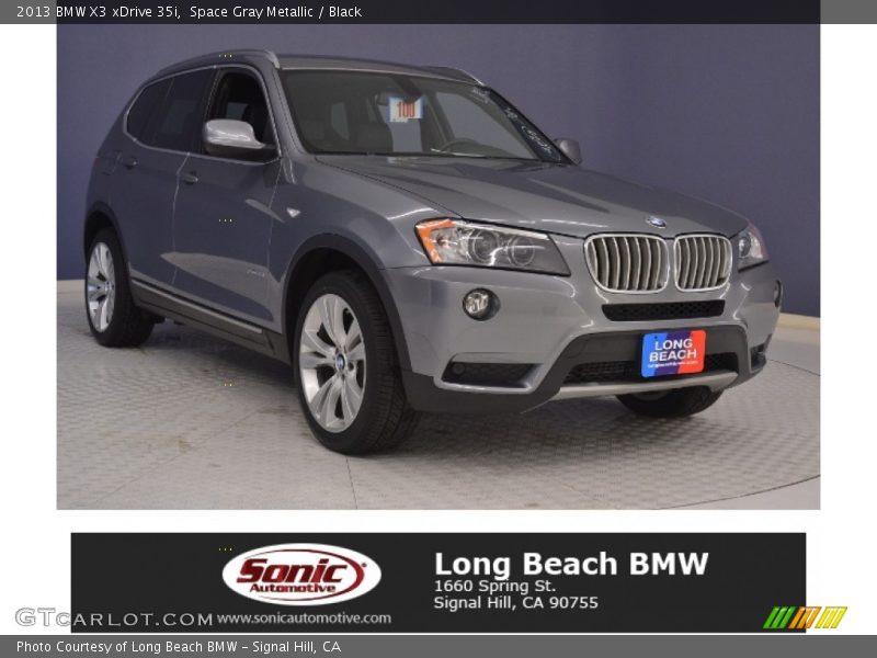 Space Gray Metallic / Black 2013 BMW X3 xDrive 35i