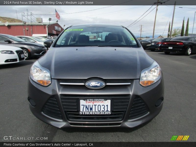 Sterling Gray / Medium Light Stone 2014 Ford Focus SE Sedan