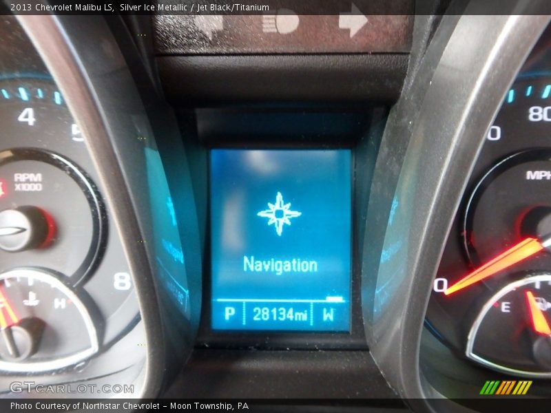 Silver Ice Metallic / Jet Black/Titanium 2013 Chevrolet Malibu LS