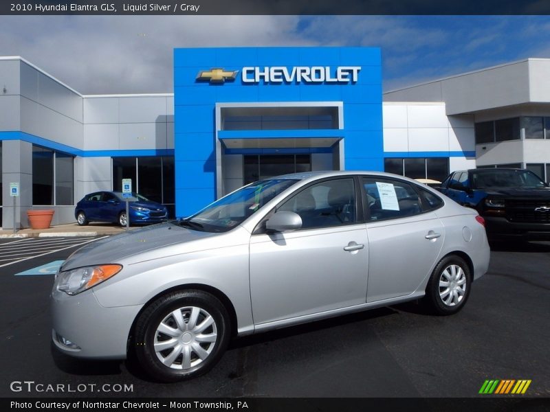Liquid Silver / Gray 2010 Hyundai Elantra GLS