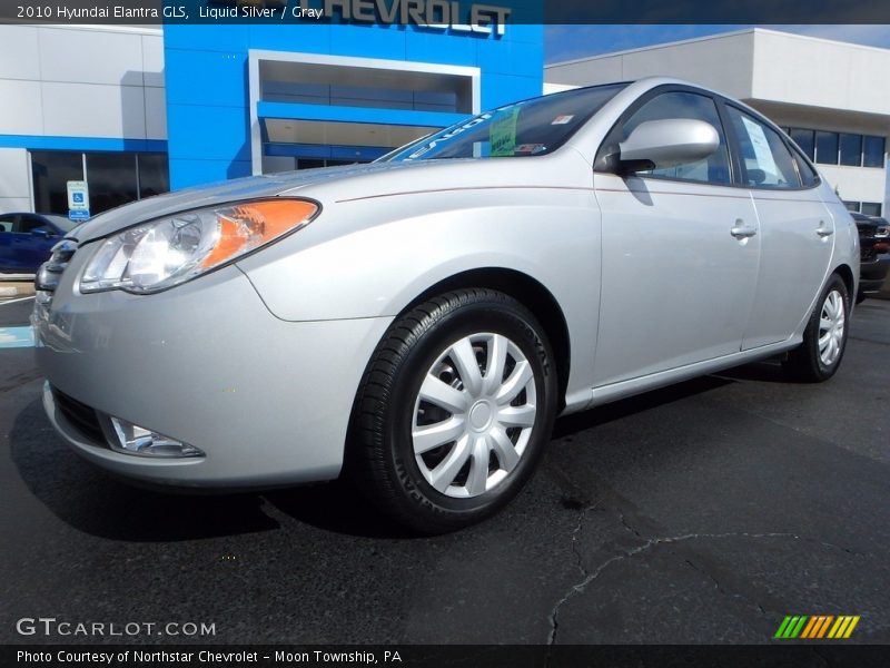 Liquid Silver / Gray 2010 Hyundai Elantra GLS