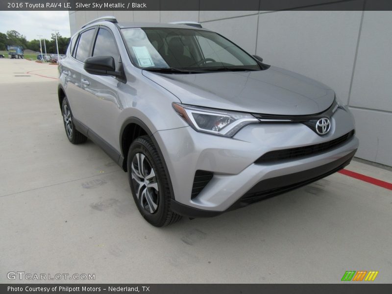 Silver Sky Metallic / Black 2016 Toyota RAV4 LE