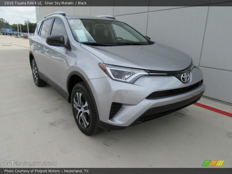 Silver Sky Metallic / Black 2016 Toyota RAV4 LE