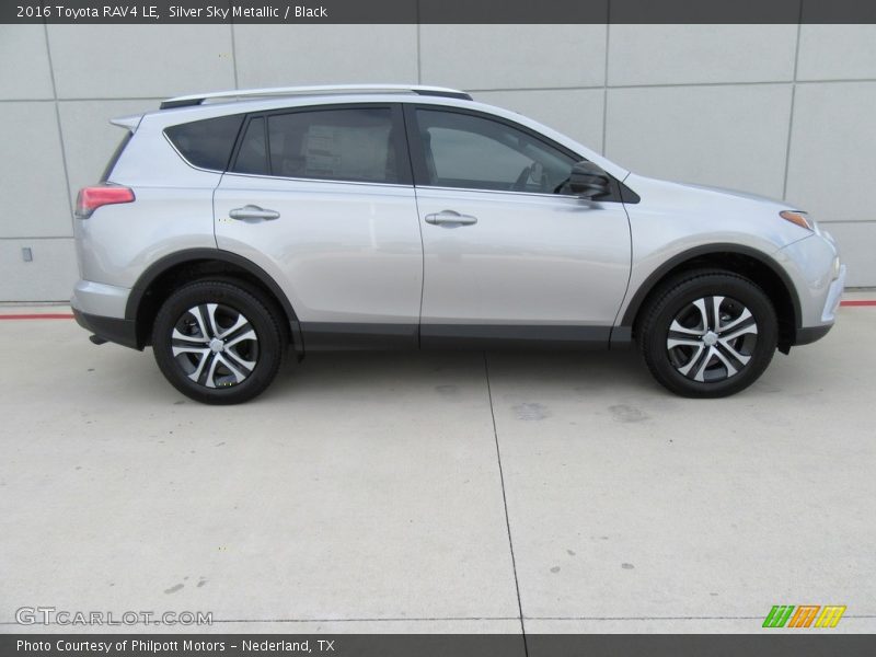 Silver Sky Metallic / Black 2016 Toyota RAV4 LE