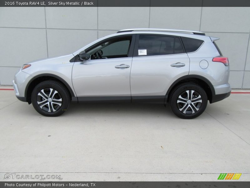 Silver Sky Metallic / Black 2016 Toyota RAV4 LE