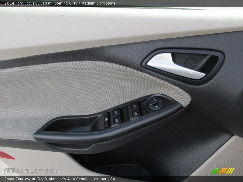 Sterling Gray / Medium Light Stone 2014 Ford Focus SE Sedan