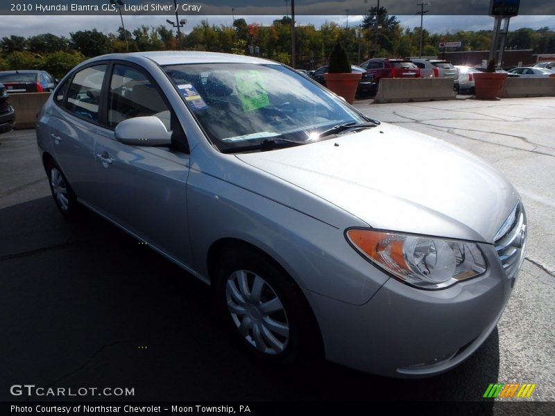 Liquid Silver / Gray 2010 Hyundai Elantra GLS