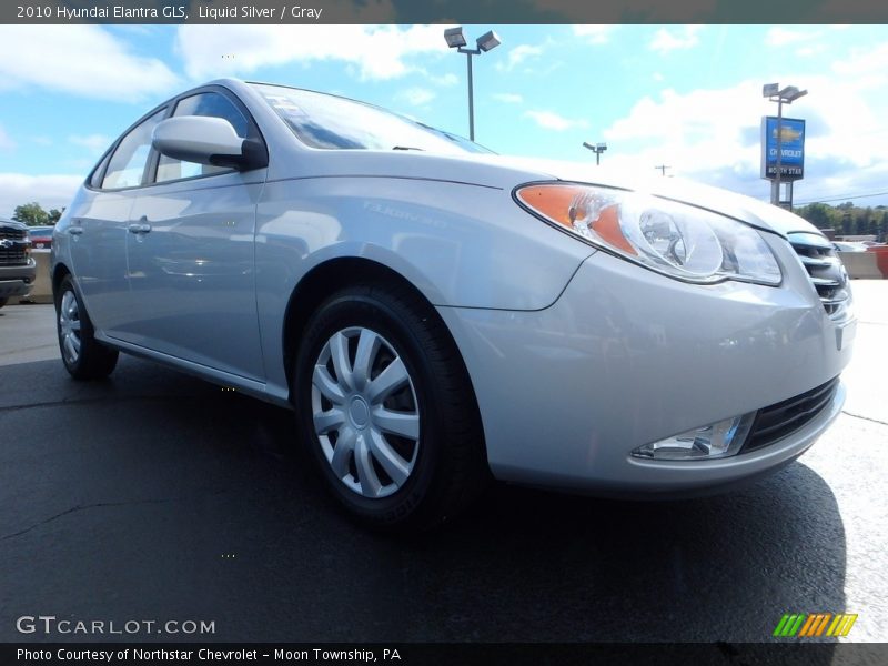 Liquid Silver / Gray 2010 Hyundai Elantra GLS