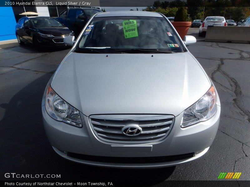 Liquid Silver / Gray 2010 Hyundai Elantra GLS