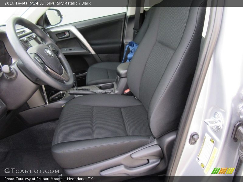 Silver Sky Metallic / Black 2016 Toyota RAV4 LE