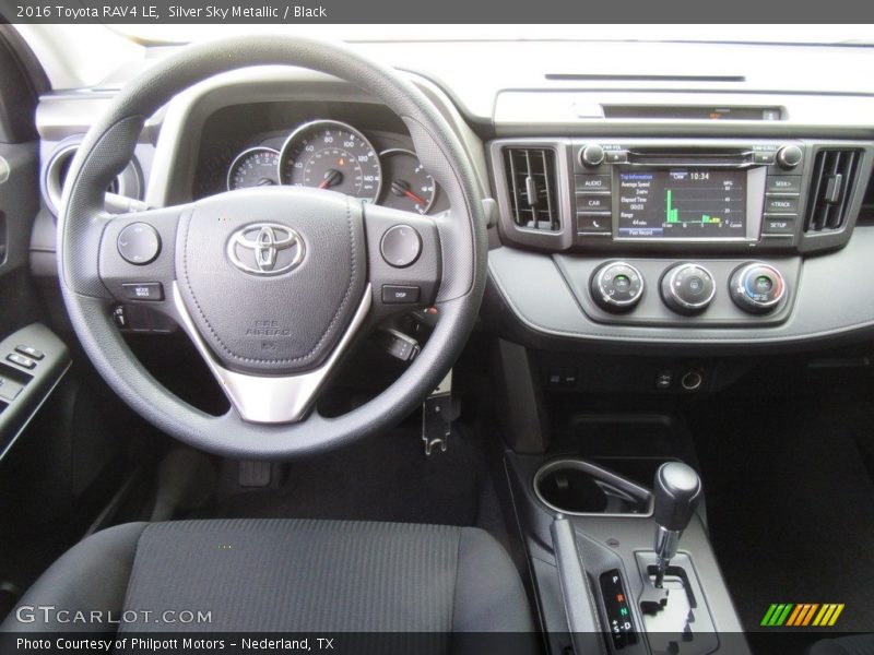 Silver Sky Metallic / Black 2016 Toyota RAV4 LE