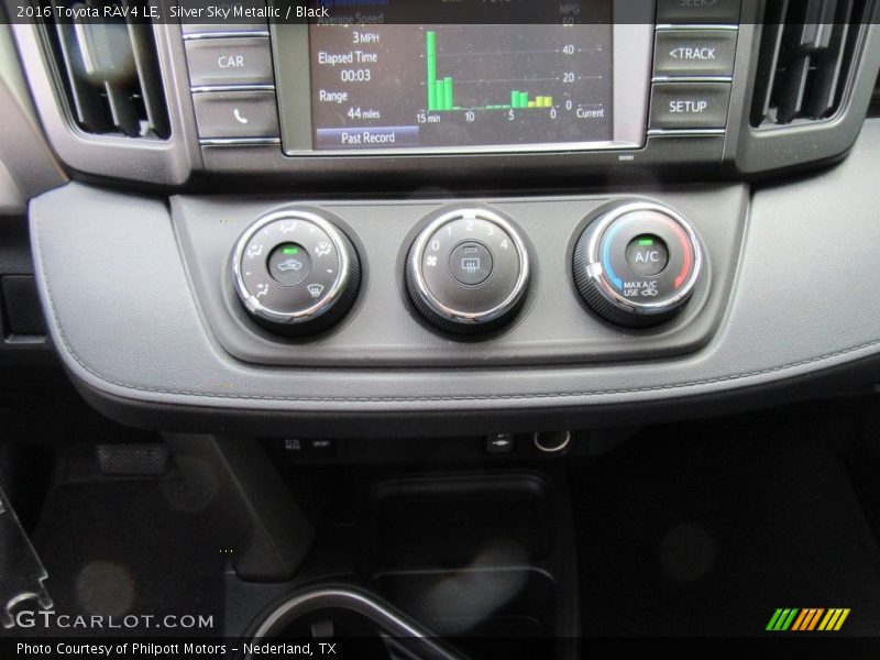 Silver Sky Metallic / Black 2016 Toyota RAV4 LE