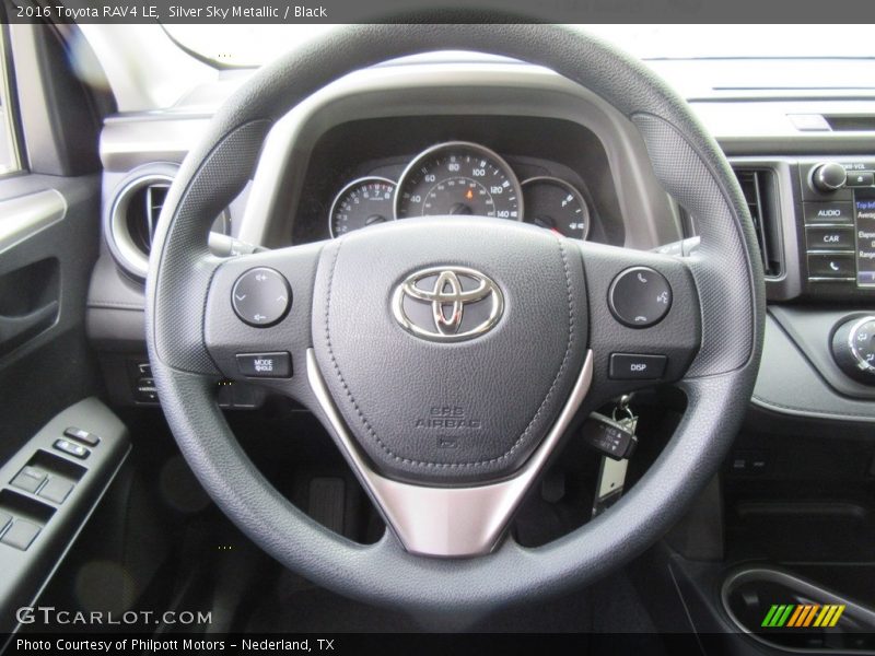 Silver Sky Metallic / Black 2016 Toyota RAV4 LE