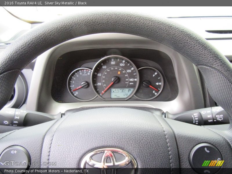 Silver Sky Metallic / Black 2016 Toyota RAV4 LE
