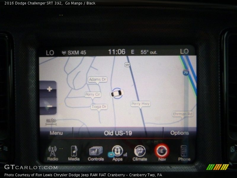 Go Mango / Black 2016 Dodge Challenger SRT 392