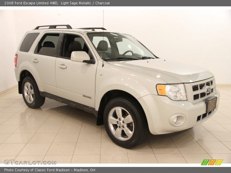Light Sage Metallic / Charcoal 2008 Ford Escape Limited 4WD