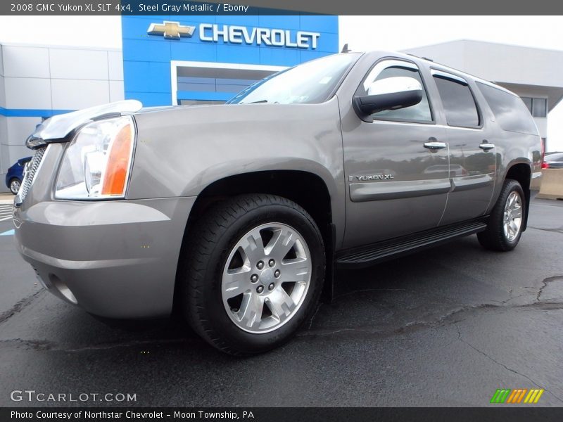 Steel Gray Metallic / Ebony 2008 GMC Yukon XL SLT 4x4