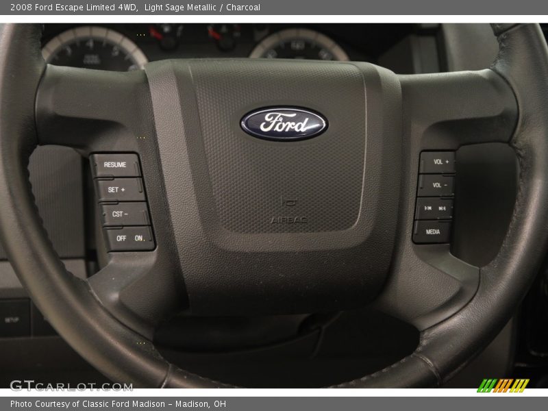 Light Sage Metallic / Charcoal 2008 Ford Escape Limited 4WD