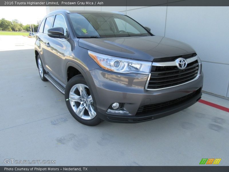 Predawn Gray Mica / Ash 2016 Toyota Highlander Limited