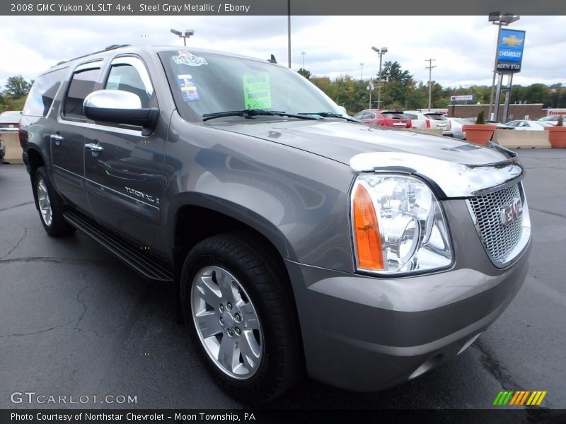 Steel Gray Metallic / Ebony 2008 GMC Yukon XL SLT 4x4