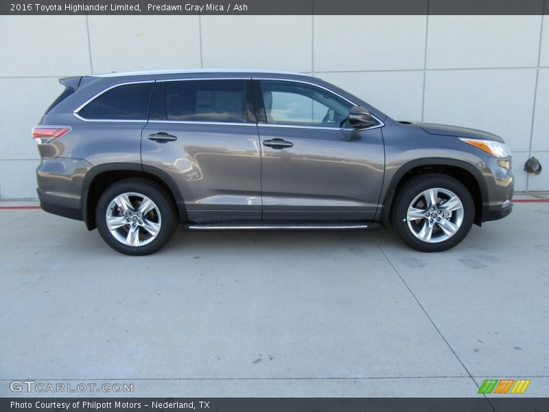 Predawn Gray Mica / Ash 2016 Toyota Highlander Limited