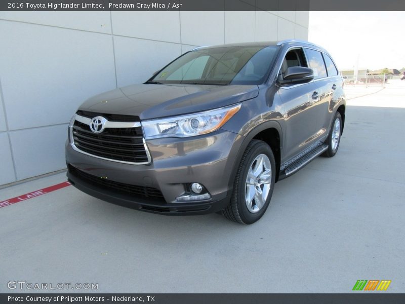 Predawn Gray Mica / Ash 2016 Toyota Highlander Limited