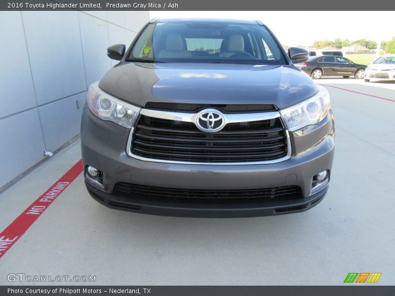 Predawn Gray Mica / Ash 2016 Toyota Highlander Limited