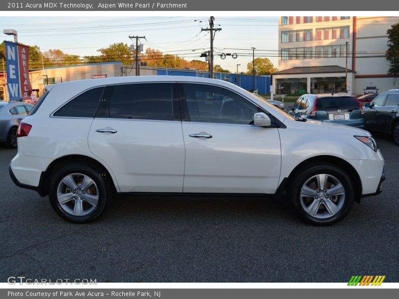 Aspen White Pearl / Parchment 2011 Acura MDX Technology
