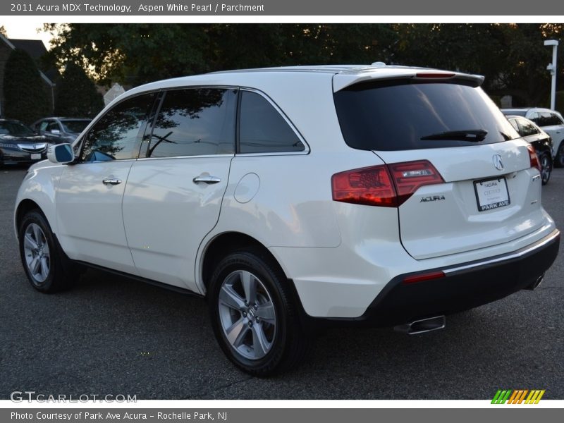 Aspen White Pearl / Parchment 2011 Acura MDX Technology