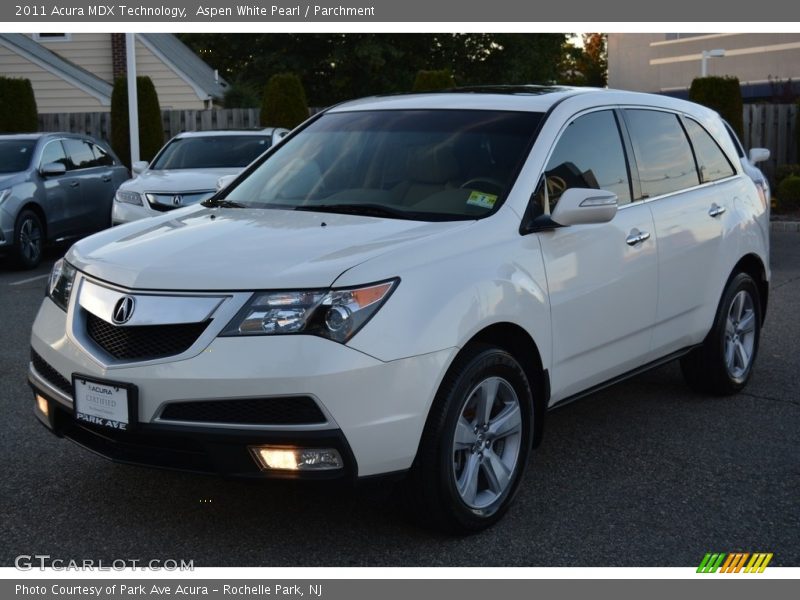 Aspen White Pearl / Parchment 2011 Acura MDX Technology