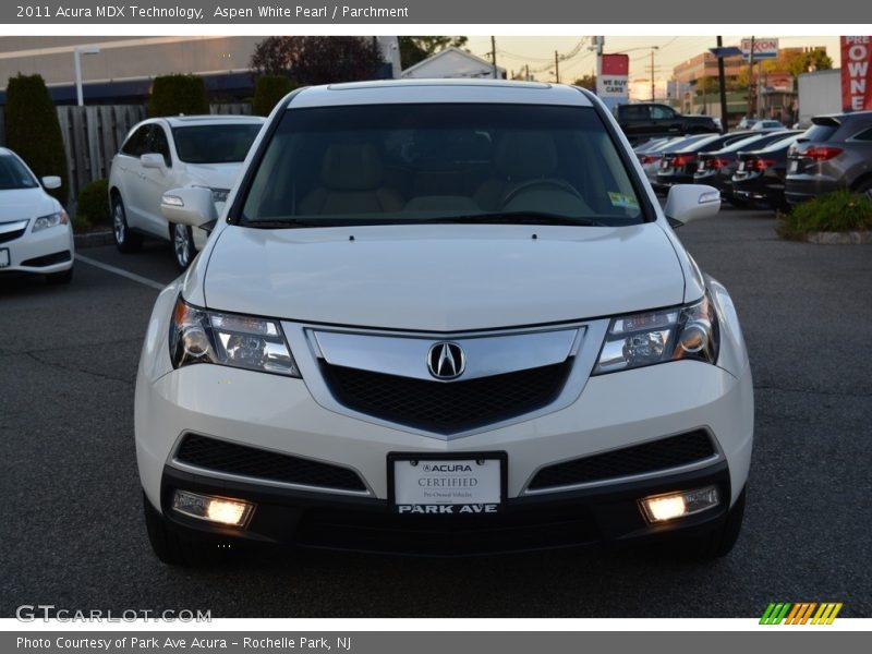 Aspen White Pearl / Parchment 2011 Acura MDX Technology