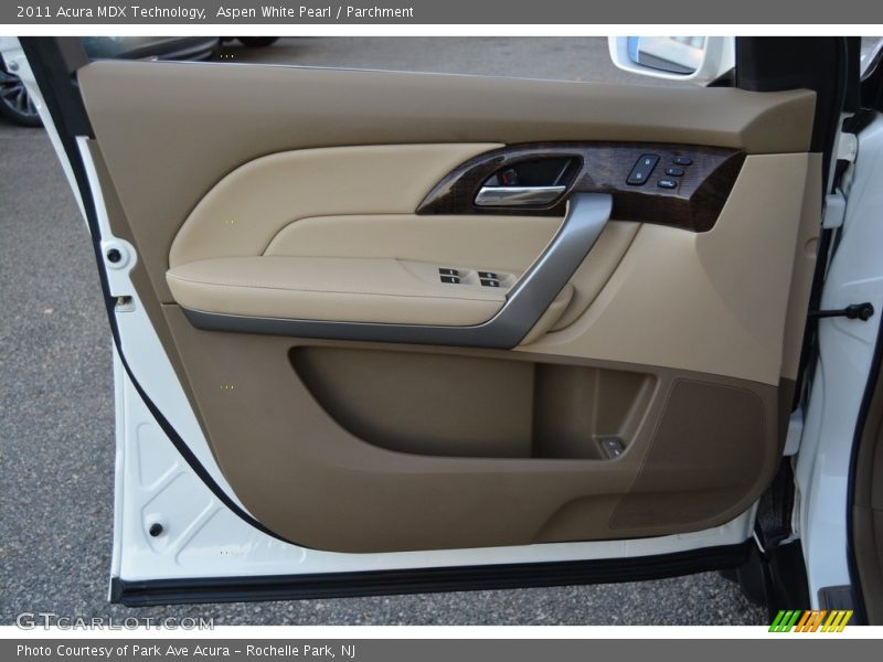 Aspen White Pearl / Parchment 2011 Acura MDX Technology