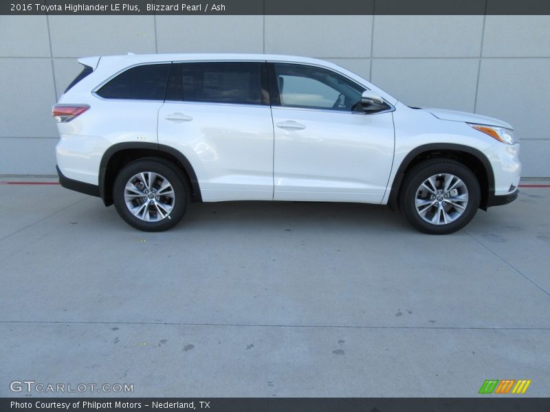 Blizzard Pearl / Ash 2016 Toyota Highlander LE Plus