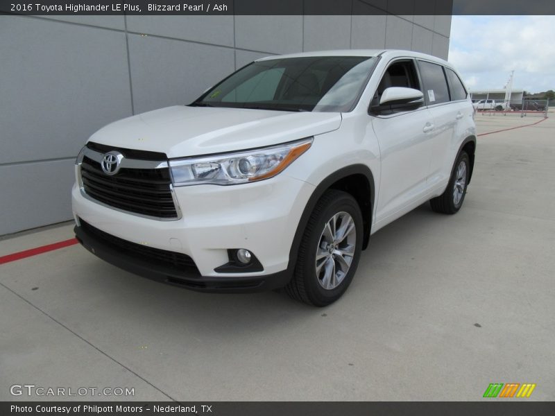 Blizzard Pearl / Ash 2016 Toyota Highlander LE Plus