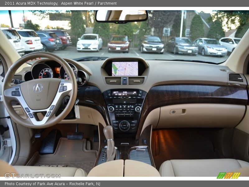 Aspen White Pearl / Parchment 2011 Acura MDX Technology