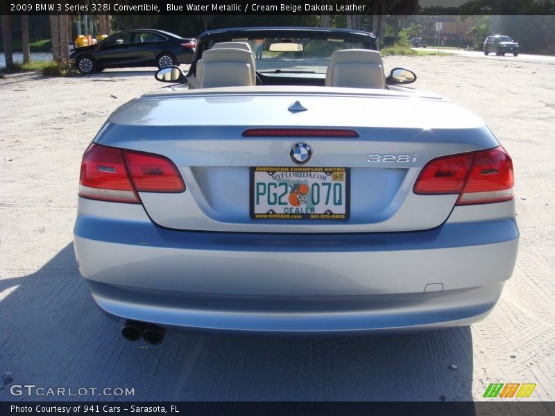 Blue Water Metallic / Cream Beige Dakota Leather 2009 BMW 3 Series 328i Convertible