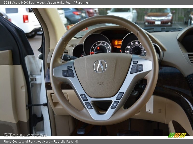 Aspen White Pearl / Parchment 2011 Acura MDX Technology