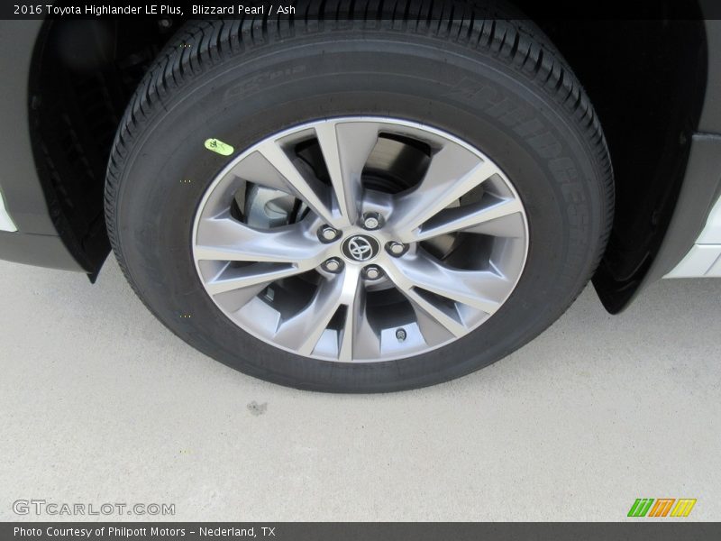 Blizzard Pearl / Ash 2016 Toyota Highlander LE Plus