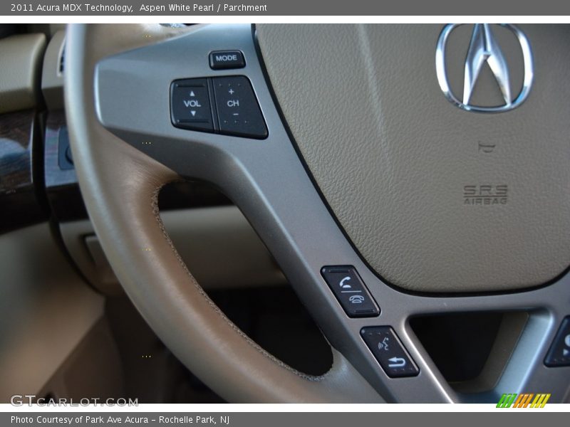 Aspen White Pearl / Parchment 2011 Acura MDX Technology