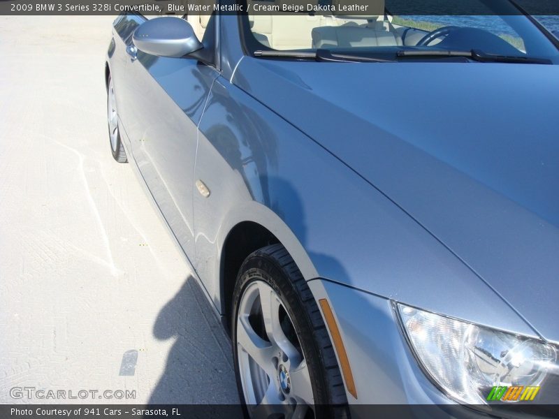 Blue Water Metallic / Cream Beige Dakota Leather 2009 BMW 3 Series 328i Convertible