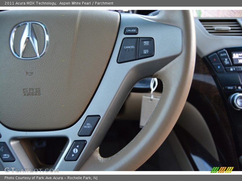 Aspen White Pearl / Parchment 2011 Acura MDX Technology