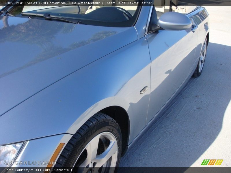 Blue Water Metallic / Cream Beige Dakota Leather 2009 BMW 3 Series 328i Convertible