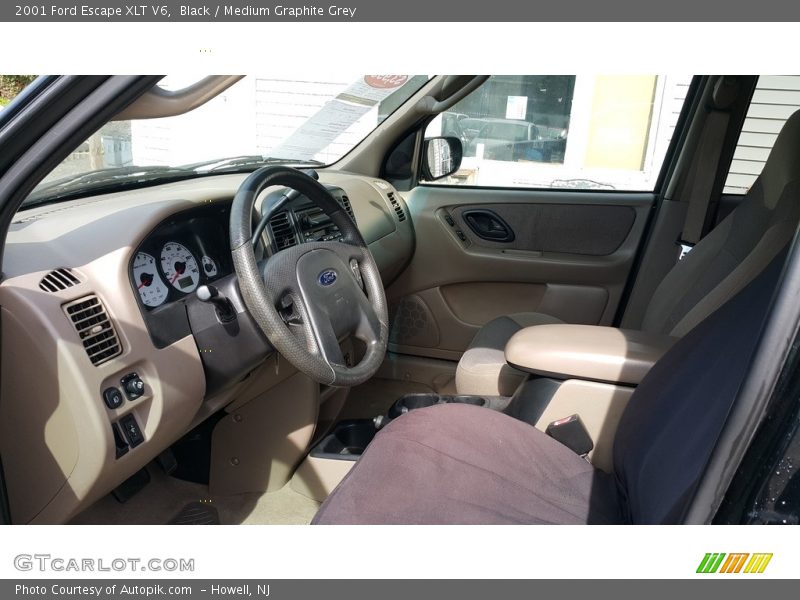 Black / Medium Graphite Grey 2001 Ford Escape XLT V6